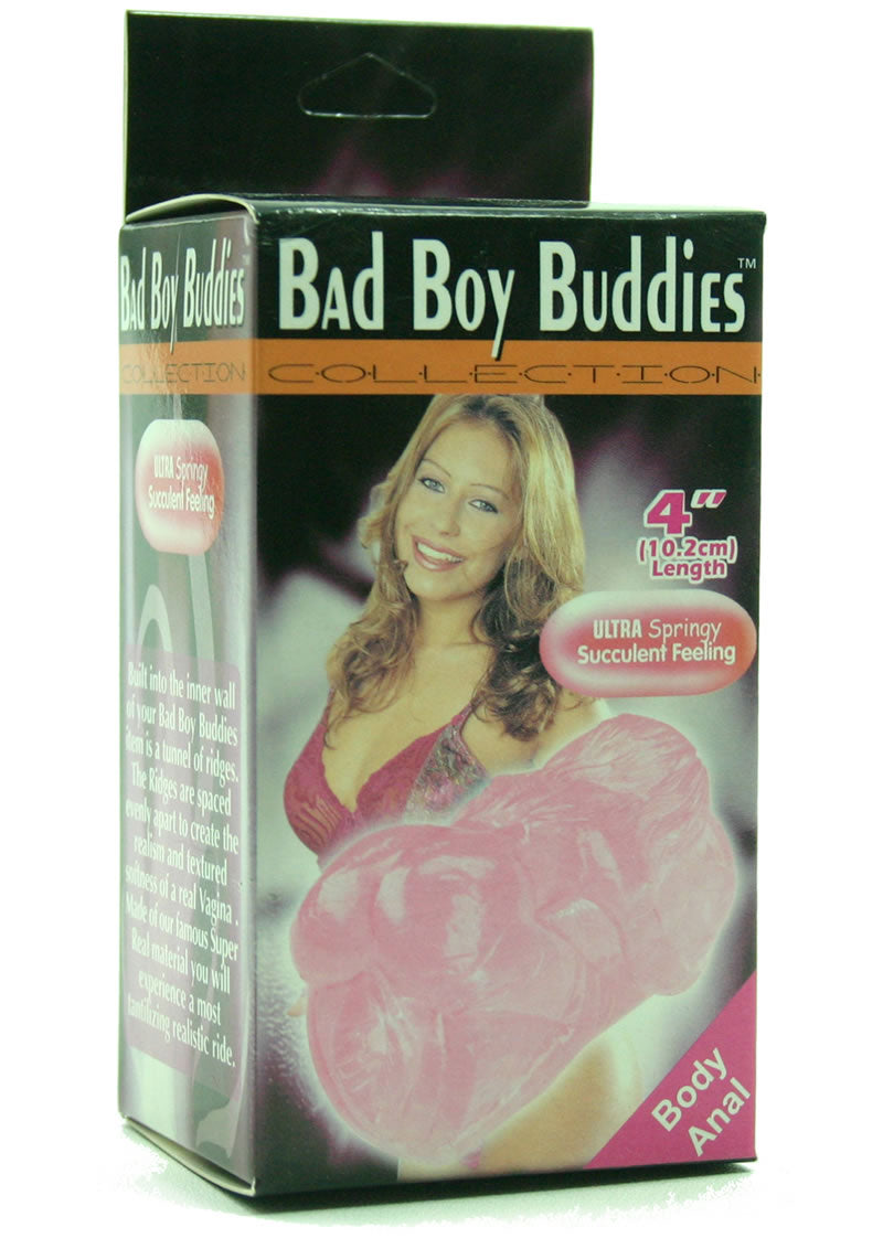 Bad Boy Buddies Body Body Anal 4 Inch Pink