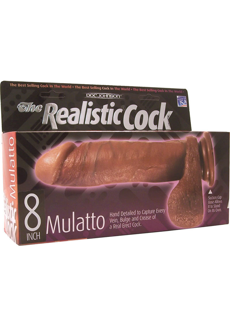 The Realistic Cock Dildo 8in - Caramel