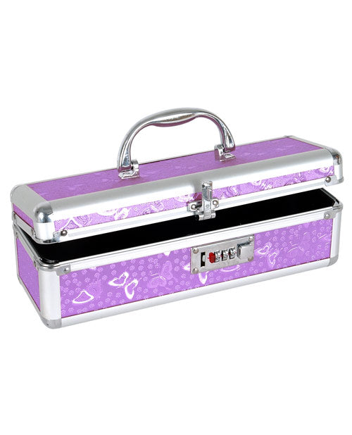 Lockable Vibrator Case Medium Purple
