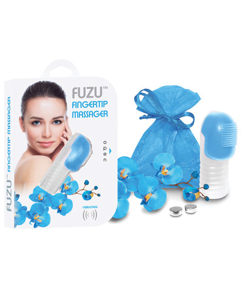 Fuzu Fingertip Massager - Neon Blue