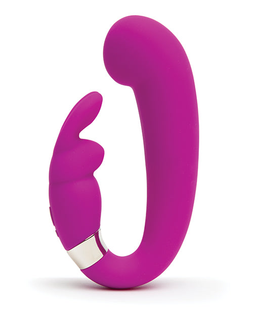 Happy Rabbit G Spot Clitoral Curve Vibrator - Purple
