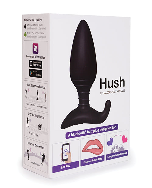 Lovense Hush 1.75" Butt Plug - Black