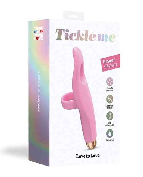 Love to Love Tickleme Finger Vibrator - Rose