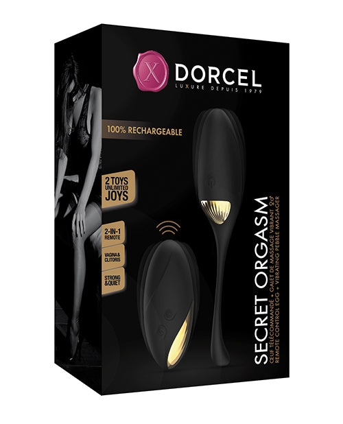 Dorcel Secret Orgasm Egg - Black/Gold