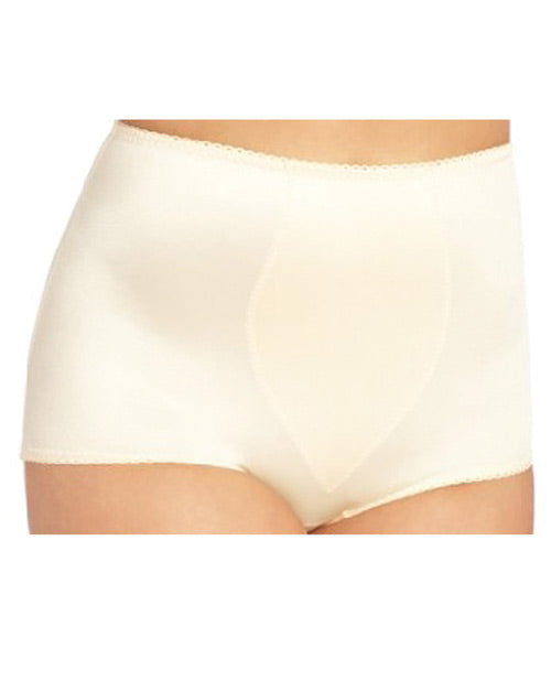 Rago Shapewear Rear Shaper Panty Brief Light Shaping w/Removable Contour Pads Beige MD