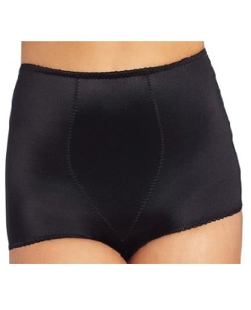 Rago Shapewear Rear Shaper Panty Brief Light Shaping w/Removable Contour Pads Black XL