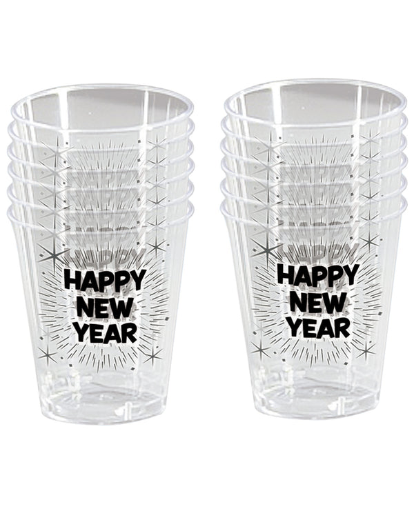 Happy New Year Shot Glasses - Pack of 12