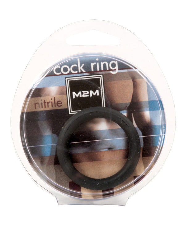 M2M 1.25" Nitrile Cock Ring - Black