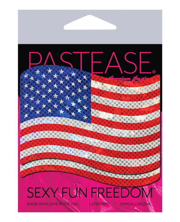 Pastease USA Stars & Stripes Nipple Pasties - O/S