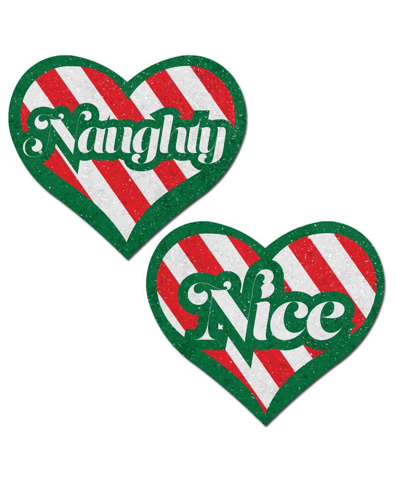 Pastease Naughty/Nice Candy Canes Heart - Multicolor  O/S