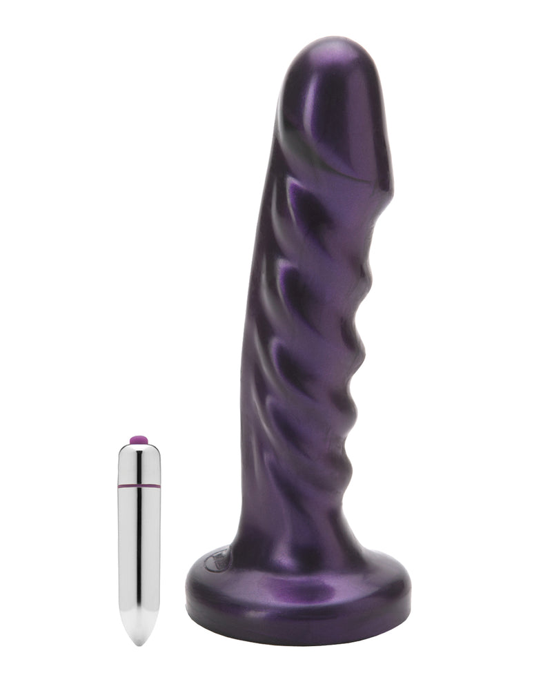 Tantus Echo Silicone Vibrating Dildo - Purple
