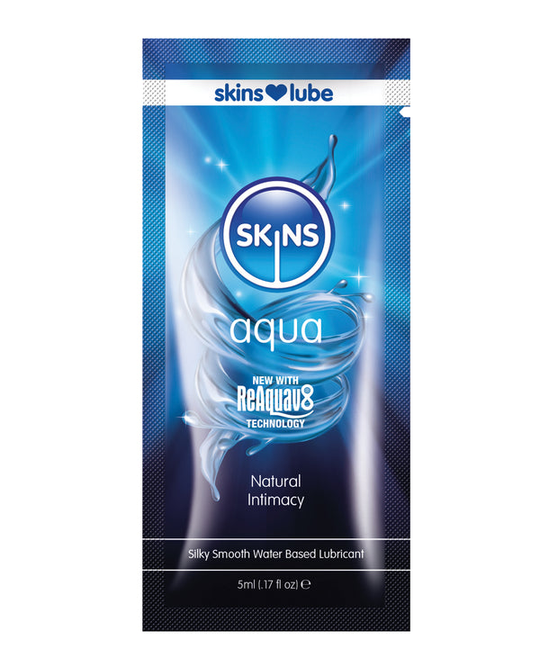 Skins Aqua Water Based Lubricant - 5 ml Foil