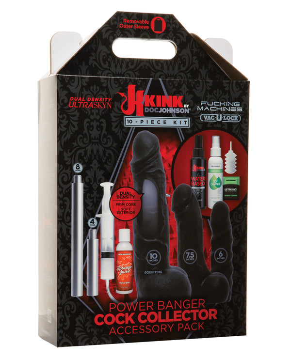 Kink Fucking Machines Power Banger Cock Collector Accessory Pack - 10 pc Kit