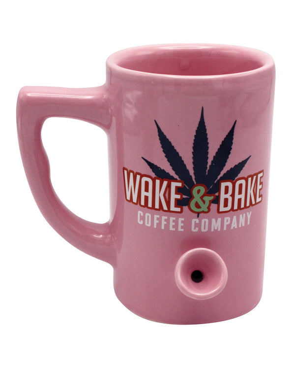 Wake & Bake Coffee Mug - 10 oz Pink