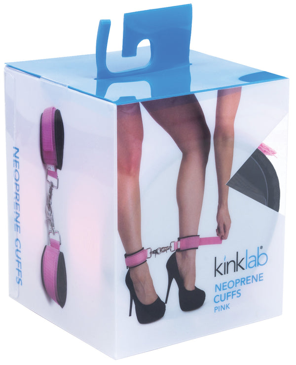 NO ETA KinkLab Neoprene Cuffs - Pink
