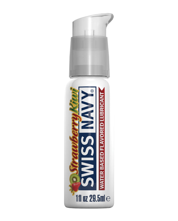 Swiss Navy Premium Flavored Water Based Lubricant - 1 oz Strawberry Kiwi