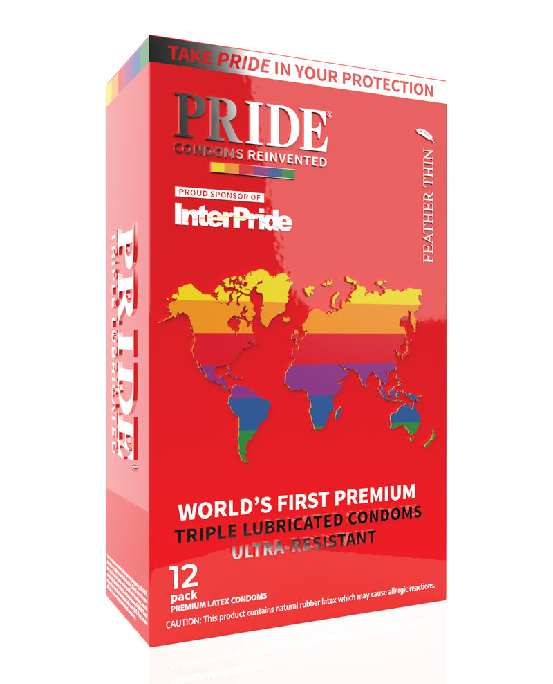 Pride Feather Thin Condoms - Pack of 12
