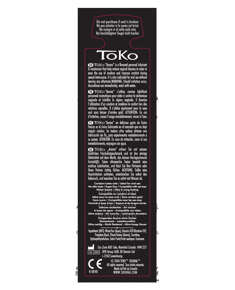 Shunga Toko Aroma Lubricant - 8.5 oz Coconut Thrills