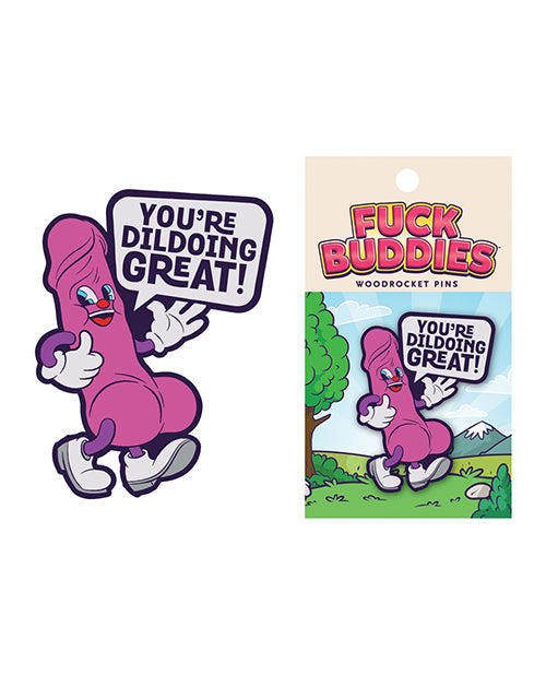 Wood Rocket Fuck Buddies You're Dildoing Great Pin - Purple