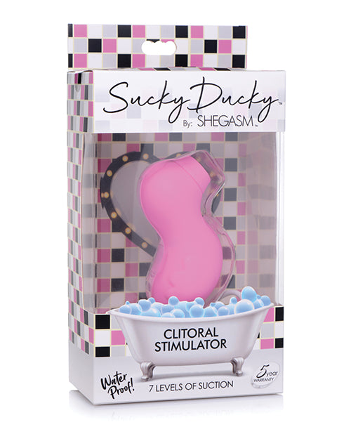 Inmi Shegasm Sucky Ducky Silicone Rechargeable Clitoral Stimulator - Pink