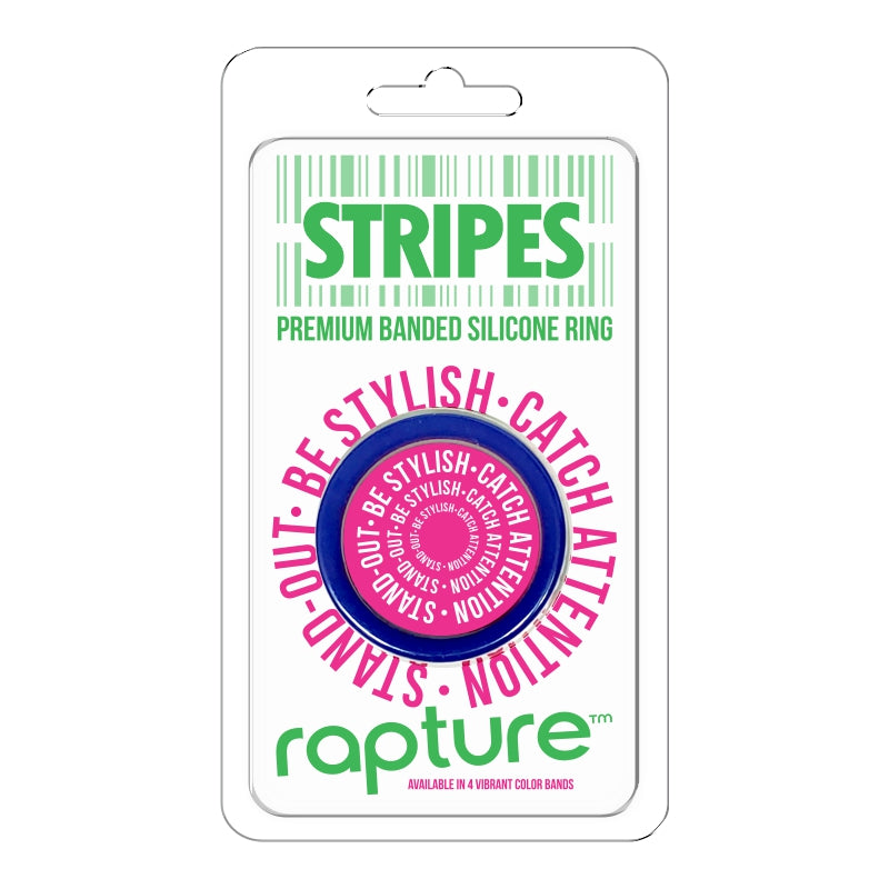 Stripes Premium Banded Silicone Cockring