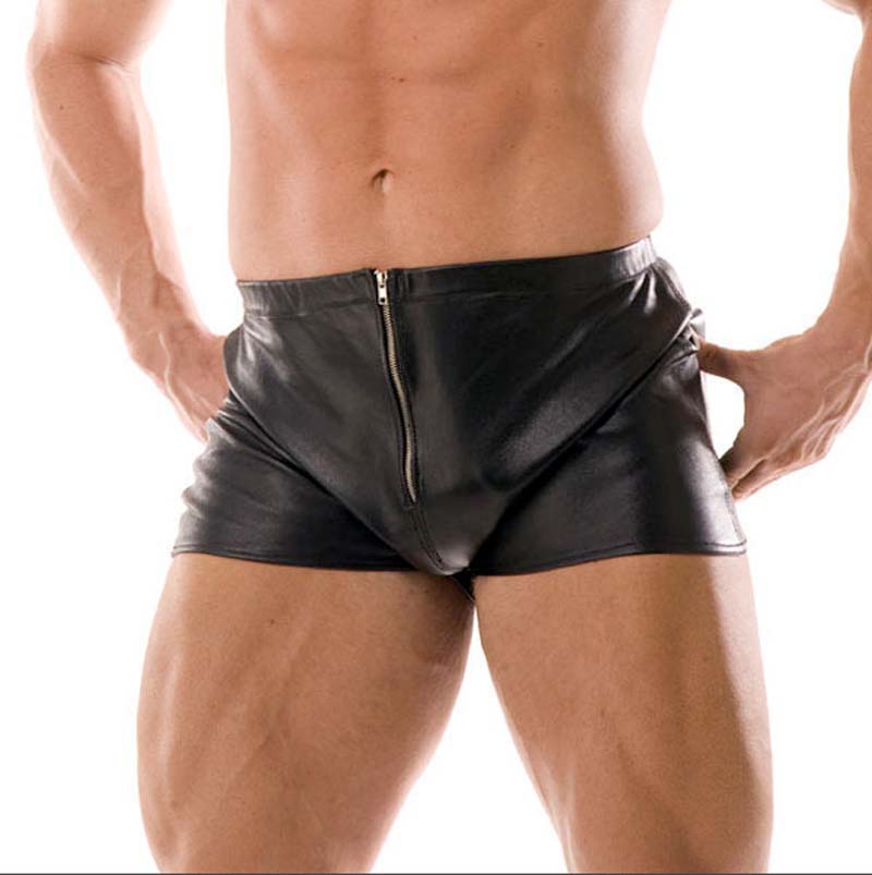 Men's Leather Shorts - Large - rainbow-novelties