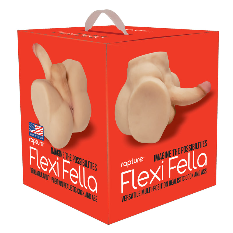 Rapture Flexi Fella Versatile Multi-Position Realistic Cock And Ass