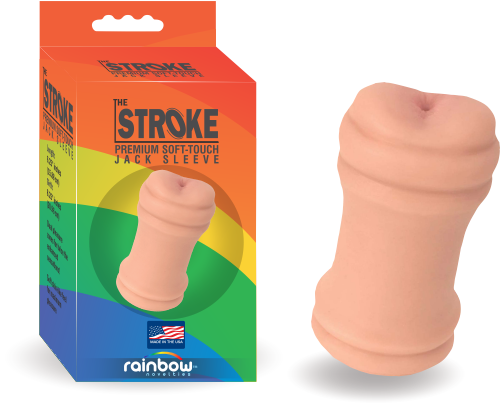The Stroke - Double Ended Premium Soft-Touch Jack Sleeve - rainbow-novelties
