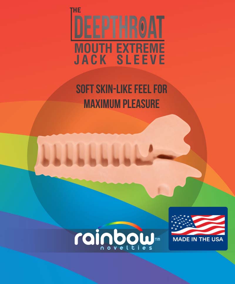 The Deepthroat Mouth Extreme Jack Sleeve - rainbow-novelties