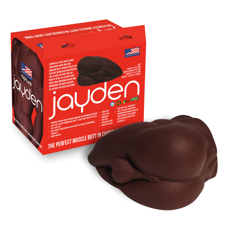 Jayden Muscle Butt in Chocolate Skin Tone