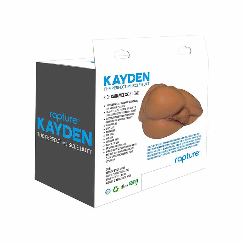 Kayden The Perfect Muscle Butt - Rich Caramel Skin Tone