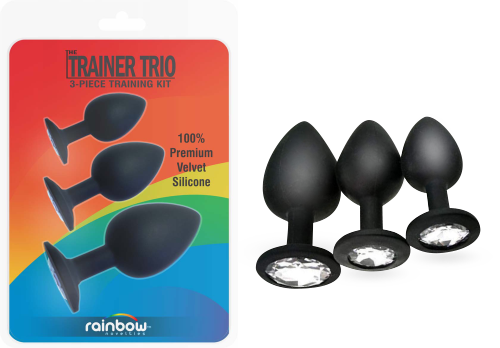 The Trainer Trio Butt Plug - rainbow-novelties